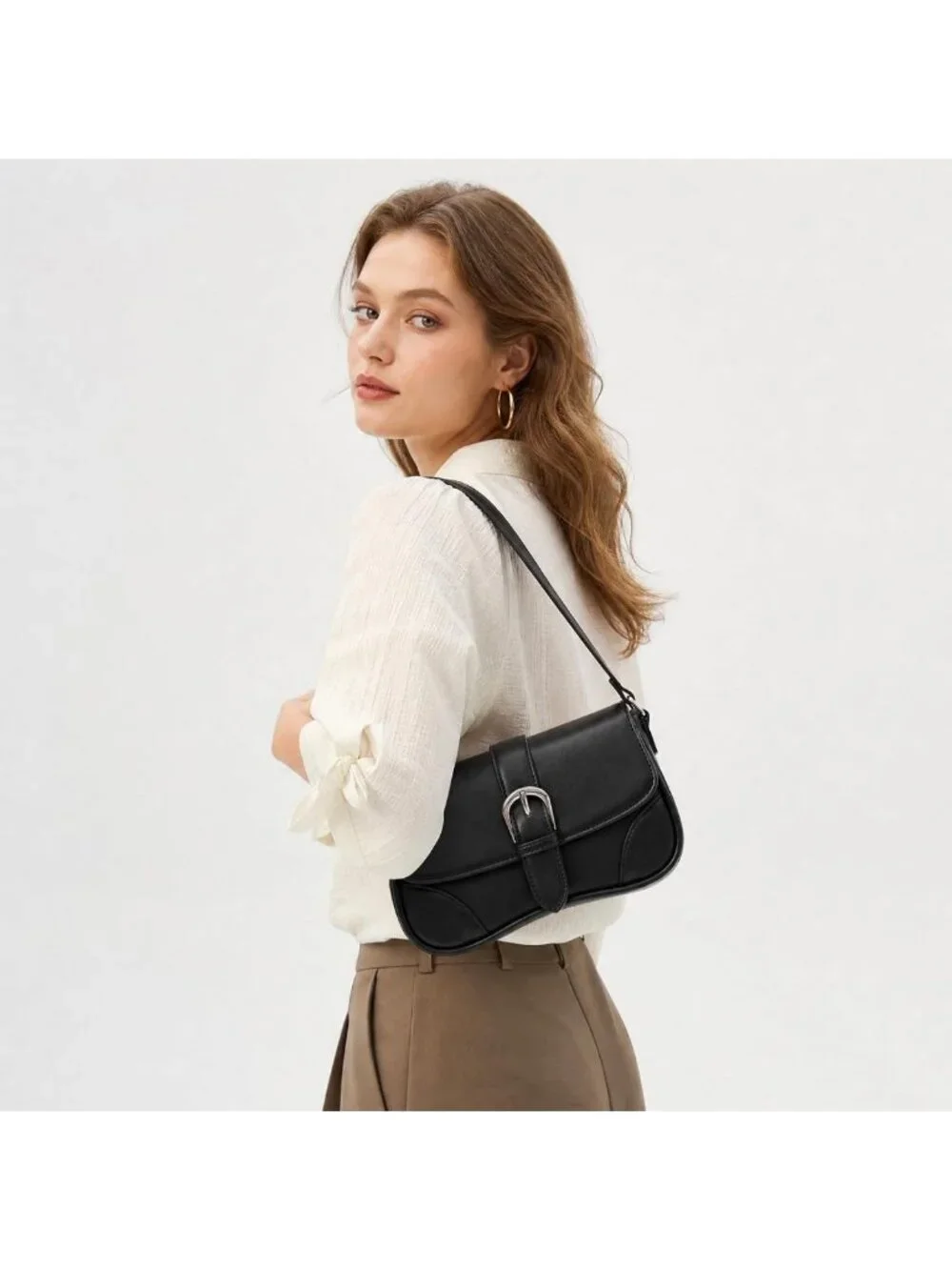 Chic Retro Small Shoulder Bag for Women | Stylish Underarm Handbag
